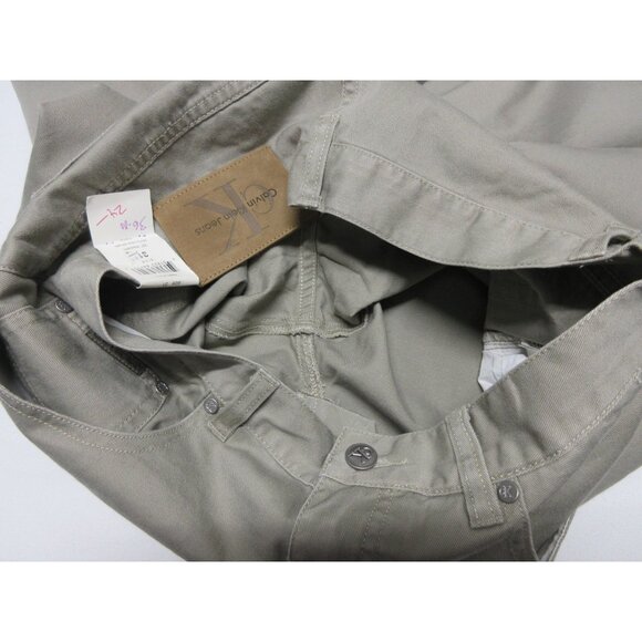 Calvin Klein men's lightweight khaki mid rise tapered leg chino pants 31 x 32 - Picture 5 of 12